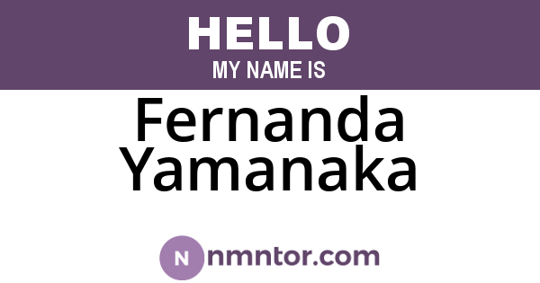 Fernanda Yamanaka