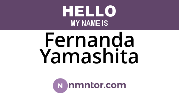 Fernanda Yamashita