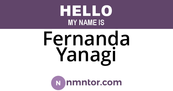 Fernanda Yanagi