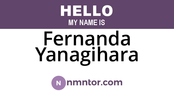 Fernanda Yanagihara