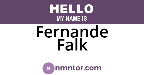 Fernande Falk