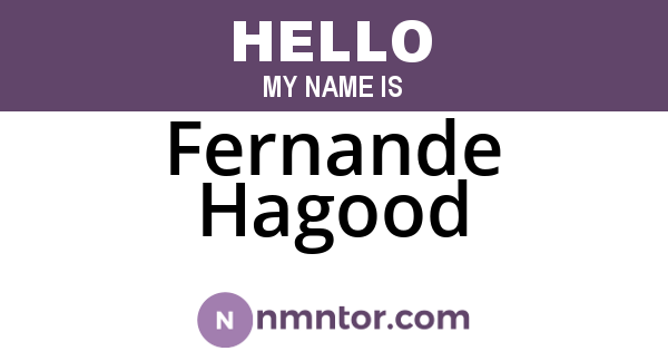 Fernande Hagood