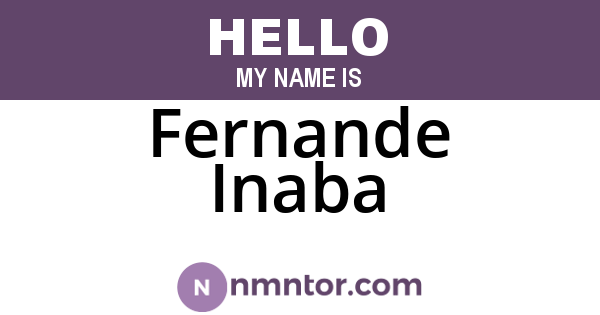 Fernande Inaba