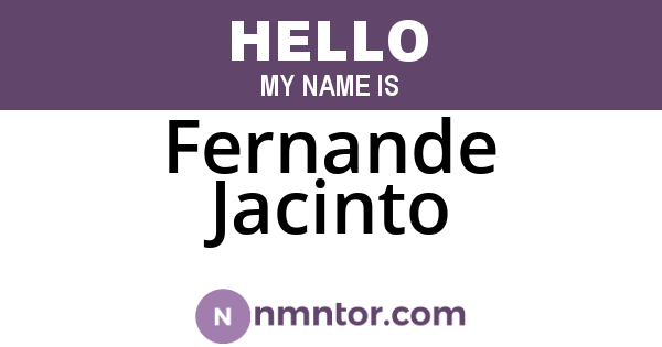 Fernande Jacinto