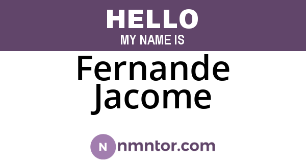 Fernande Jacome