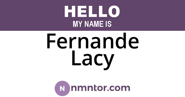 Fernande Lacy