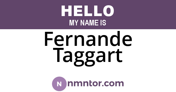 Fernande Taggart