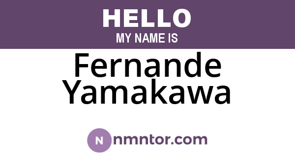 Fernande Yamakawa