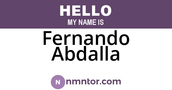 Fernando Abdalla