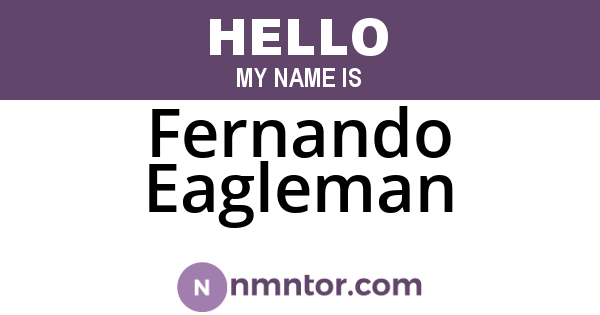 Fernando Eagleman