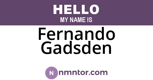 Fernando Gadsden
