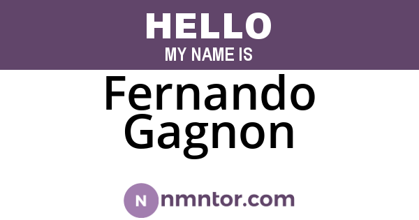 Fernando Gagnon
