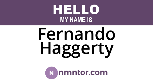 Fernando Haggerty