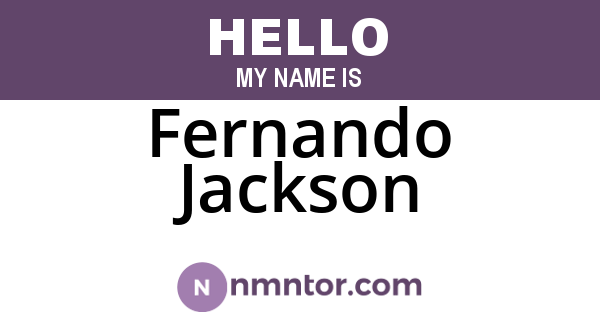 Fernando Jackson