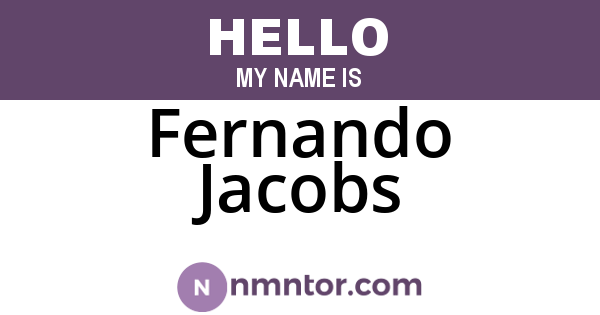 Fernando Jacobs