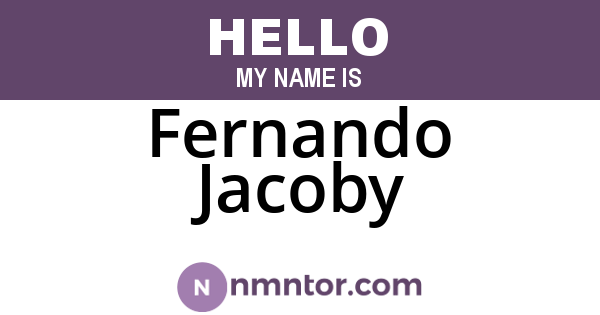 Fernando Jacoby