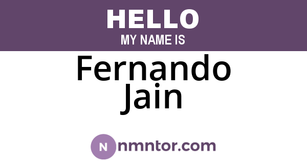Fernando Jain