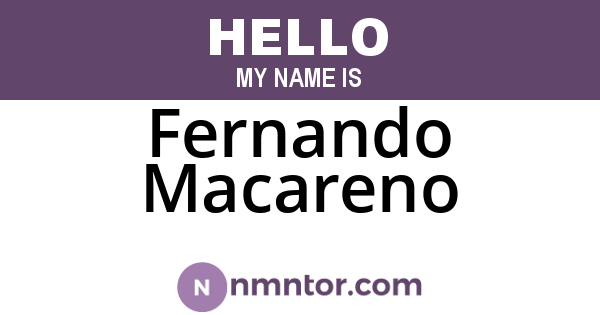 Fernando Macareno