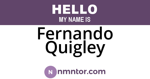 Fernando Quigley