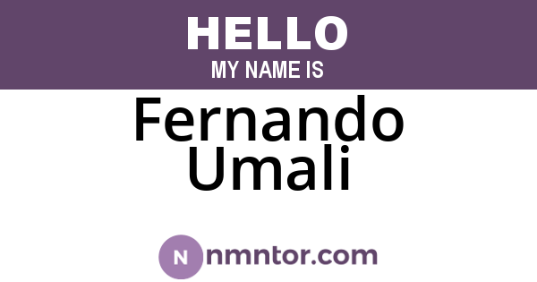 Fernando Umali
