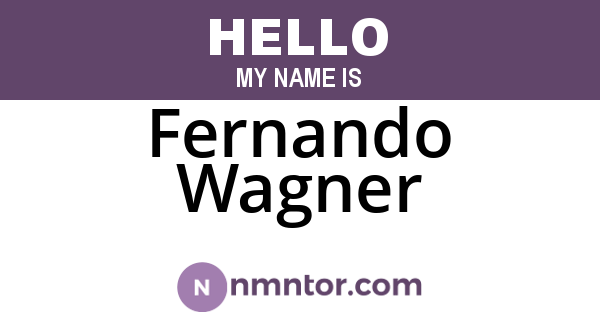 Fernando Wagner
