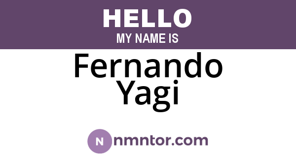 Fernando Yagi
