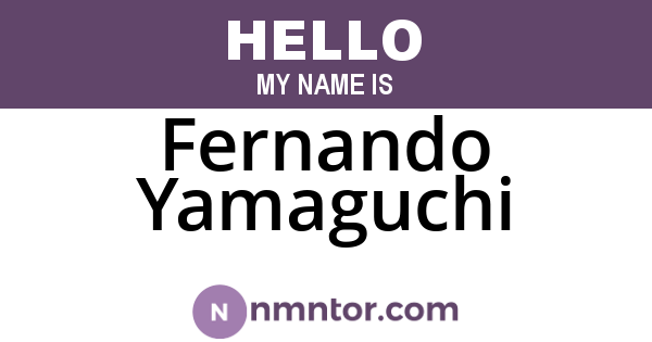 Fernando Yamaguchi
