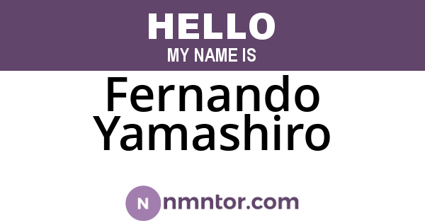 Fernando Yamashiro