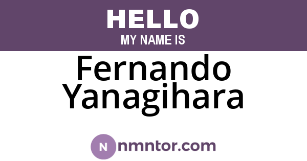 Fernando Yanagihara