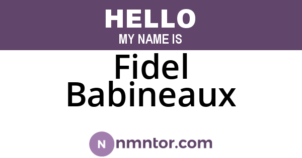 Fidel Babineaux