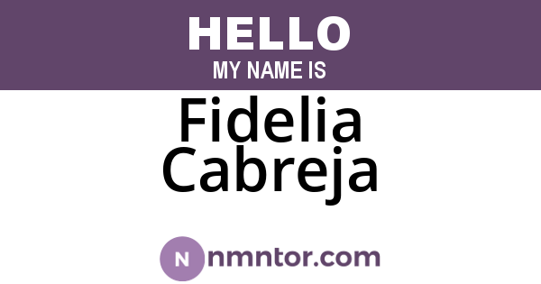 Fidelia Cabreja