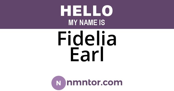 Fidelia Earl