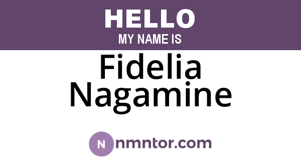 Fidelia Nagamine
