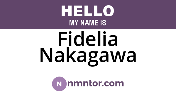 Fidelia Nakagawa