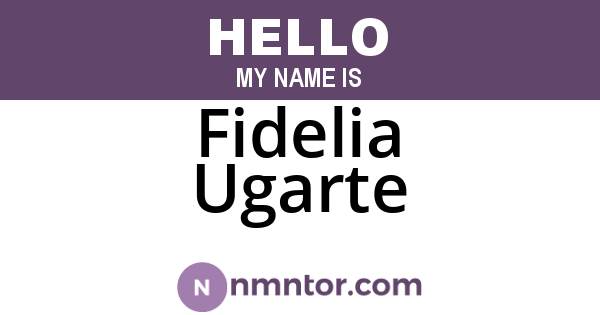 Fidelia Ugarte