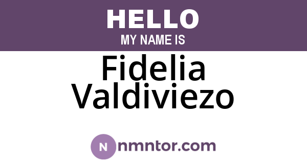Fidelia Valdiviezo