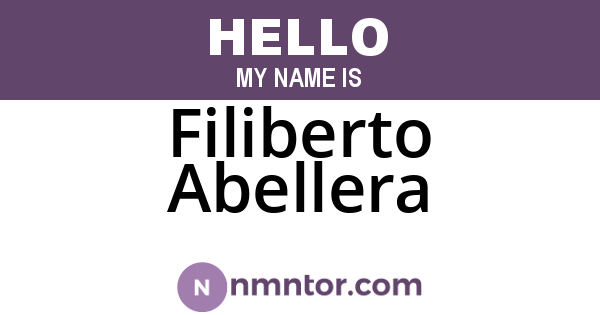 Filiberto Abellera