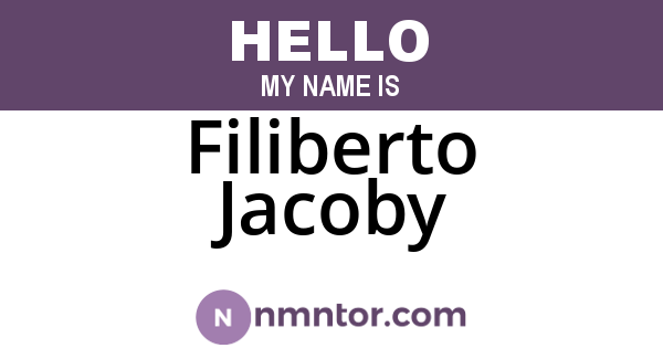 Filiberto Jacoby
