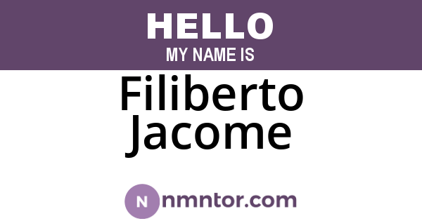 Filiberto Jacome