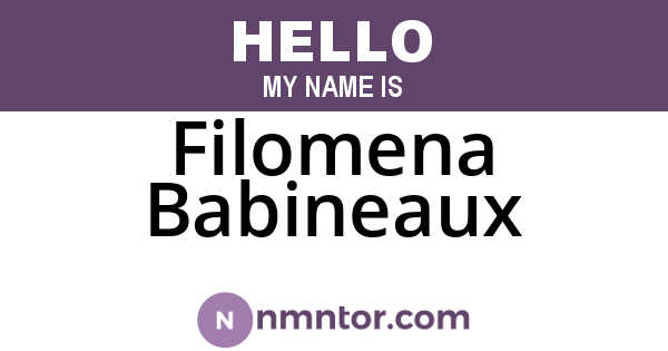 Filomena Babineaux