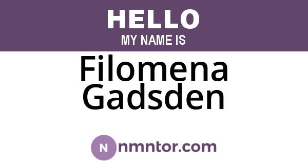 Filomena Gadsden