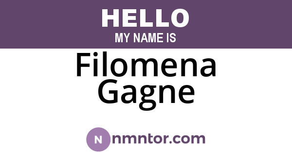 Filomena Gagne