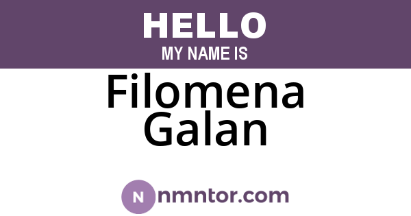 Filomena Galan