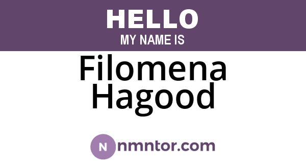 Filomena Hagood