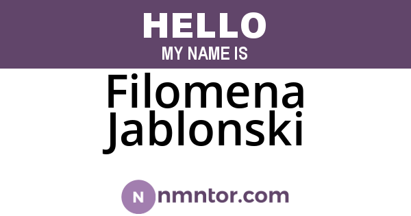 Filomena Jablonski