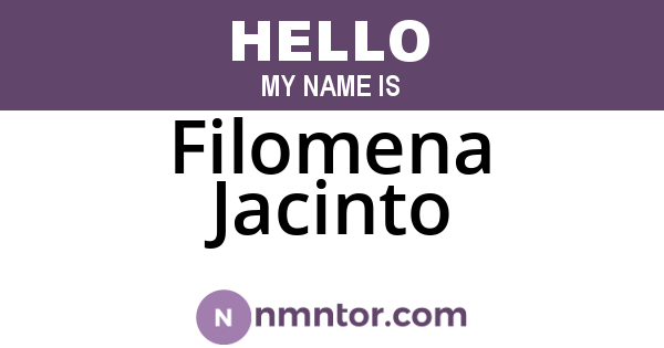 Filomena Jacinto