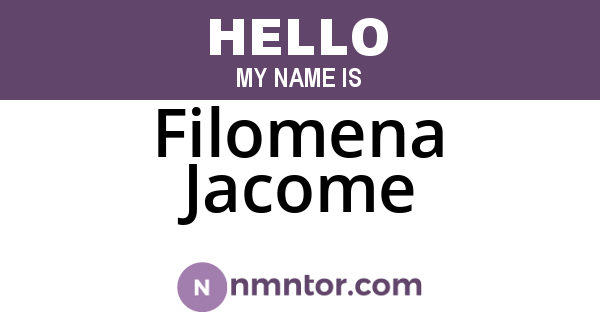 Filomena Jacome