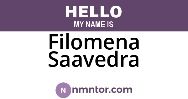 Filomena Saavedra