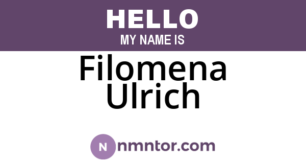 Filomena Ulrich