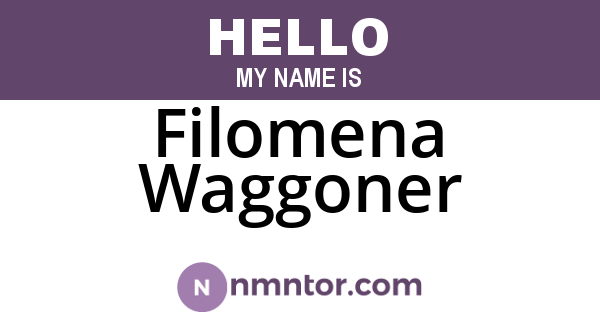 Filomena Waggoner